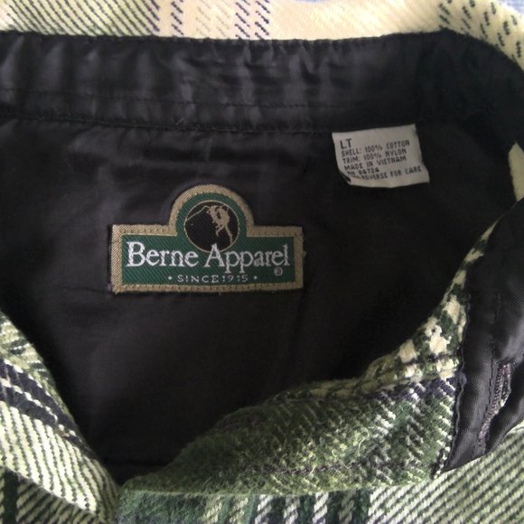 Vintage Berne Apparel Flannel Work Shirt Long Sleeve LT - Picture 4 of 8